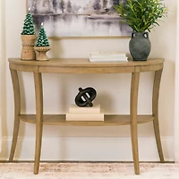 Tyler Toasted Oak Demilune Console Table