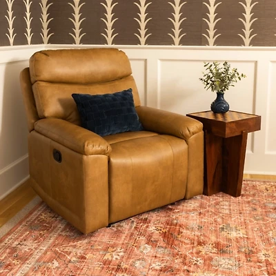 Brooks Pebble Faux Leather Recliner