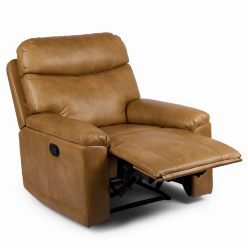 Brooks Pebble Faux Leather Recliner
