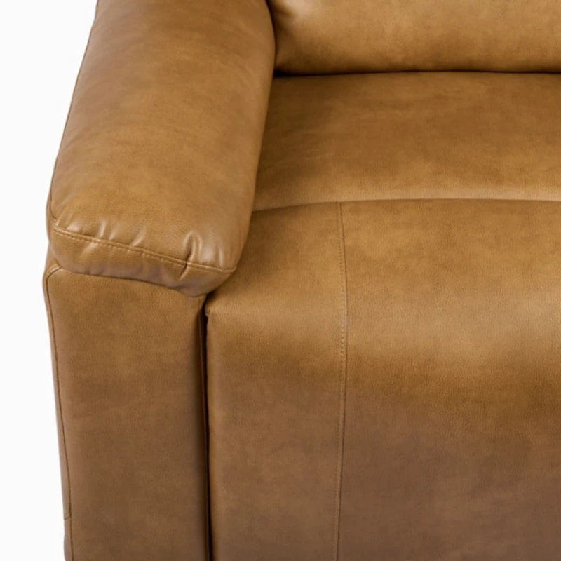 Brooks Pebble Faux Leather Recliner