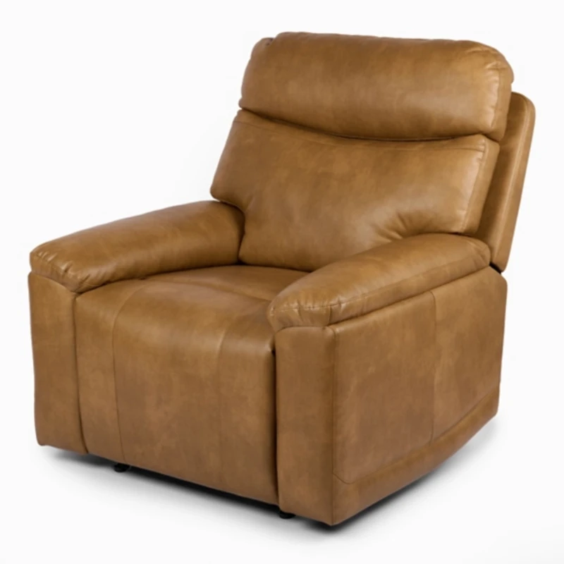 Brooks Pebble Faux Leather Recliner