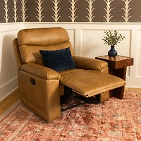 Brooks Pebble Faux Leather Recliner