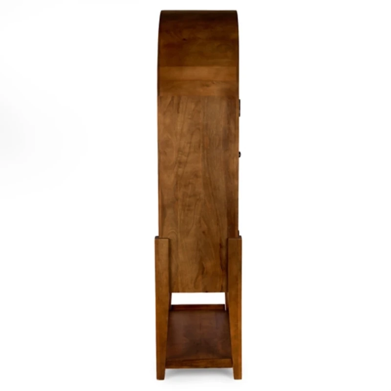 Penny Brown Wood Arch Bar Cabinet