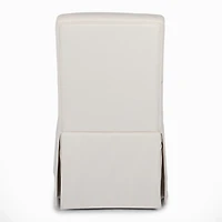 Cream Skirted Dining Chair with Castors
