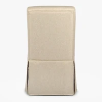 Taupe Skirted Dining Chair with Castors