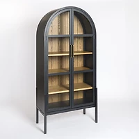 Two Tone Wood Arch Flynn Cabinet