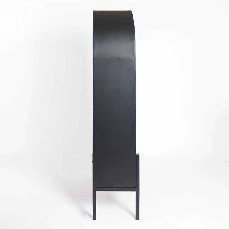 Two Tone Wood Arch Flynn Cabinet