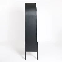 Two Tone Wood Arch Flynn Cabinet