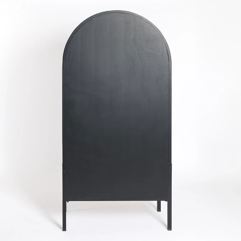 Two Tone Wood Arch Flynn Cabinet