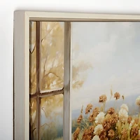 Pumpkin View Framed Canvas Art Print