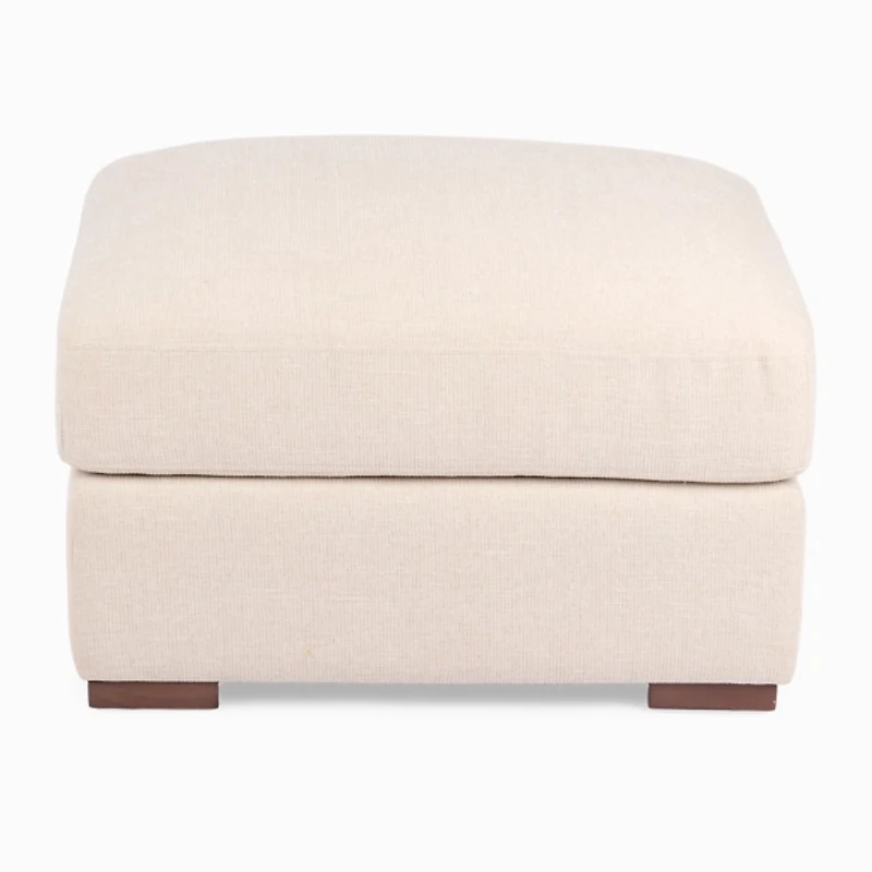 Brooks Sand Upholstered Ottoman