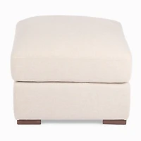 Brooks Sand Upholstered Ottoman
