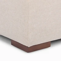 Brooks Sand Upholstered Ottoman