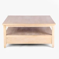 Duncan Natural Whitewash Wood Coffee Table