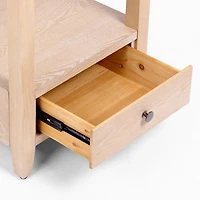 Duncan Natural Whitewash Wood End Table