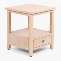 Duncan Natural Whitewash Wood End Table
