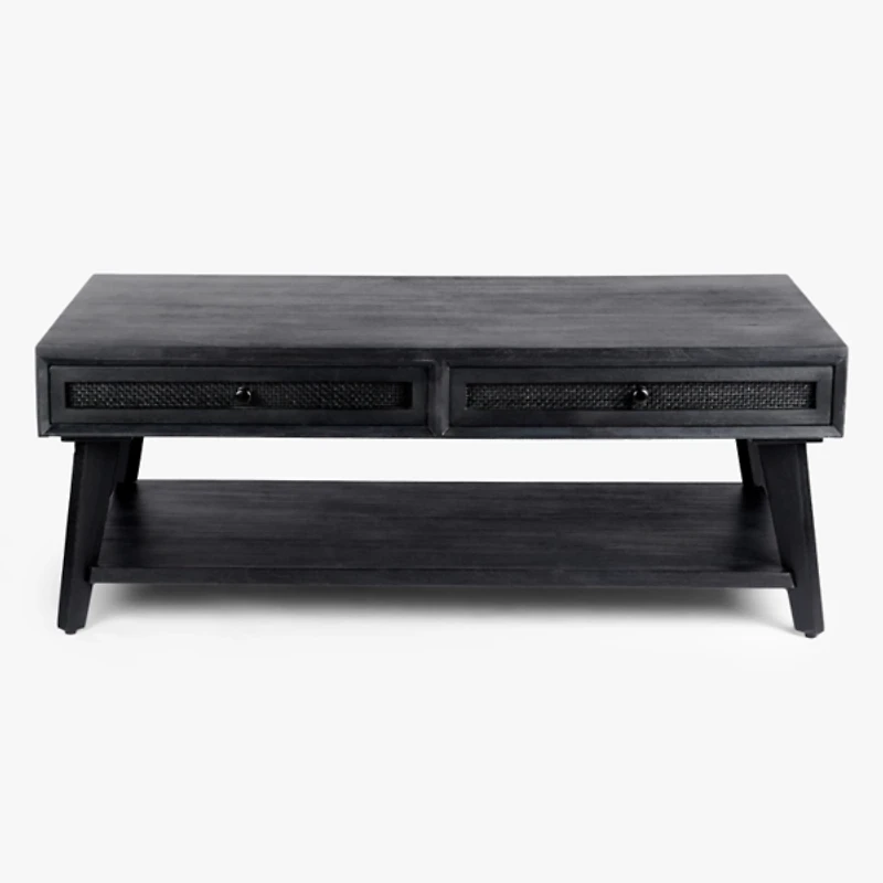 Black Cane Coffee Table