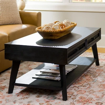 Black Cane Coffee Table