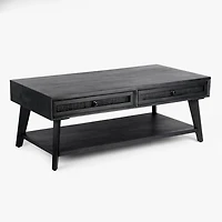 Black Cane Coffee Table