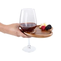 Heart Appetizer Plates with Wine Glass Holders