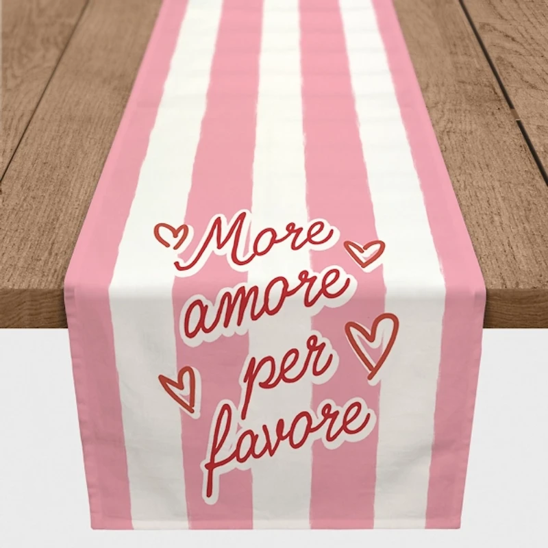 More Amore Per Favore Table Runner, 72 in.