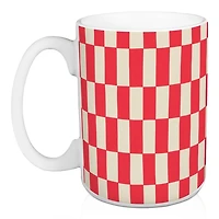 My Forever Love Checkered Mugs, Set of 2