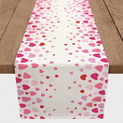 Dainty Heart Border Table Runner, 72 in.