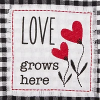 Assorted Plaid Valentines Dish Towels, Set of 3