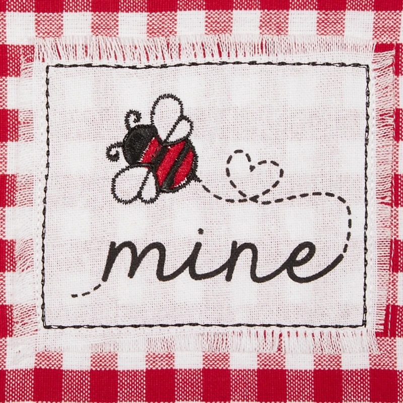 Assorted Plaid Valentines Dish Towels, Set of 3
