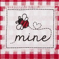 Assorted Plaid Valentines Dish Towels, Set of 3