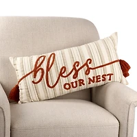 Bless Our Nest Striped Lumbar Pillow