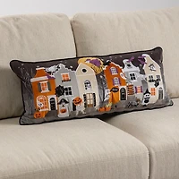 Haunted Town Lumbar Pillow