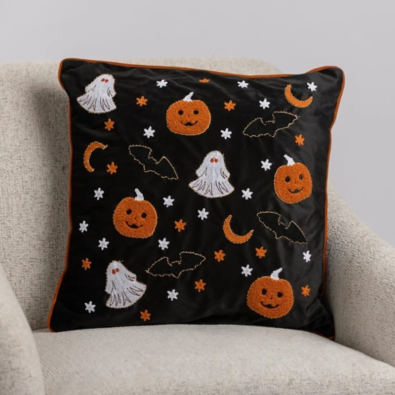 Boucle Halloween Icons Pillow