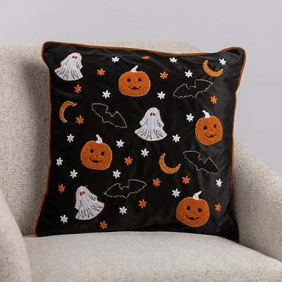 Boucle Halloween Icons Pillow