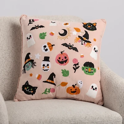 Pink Halloween Party Pillow