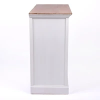 Two Tone Wood Shutter Cabinet