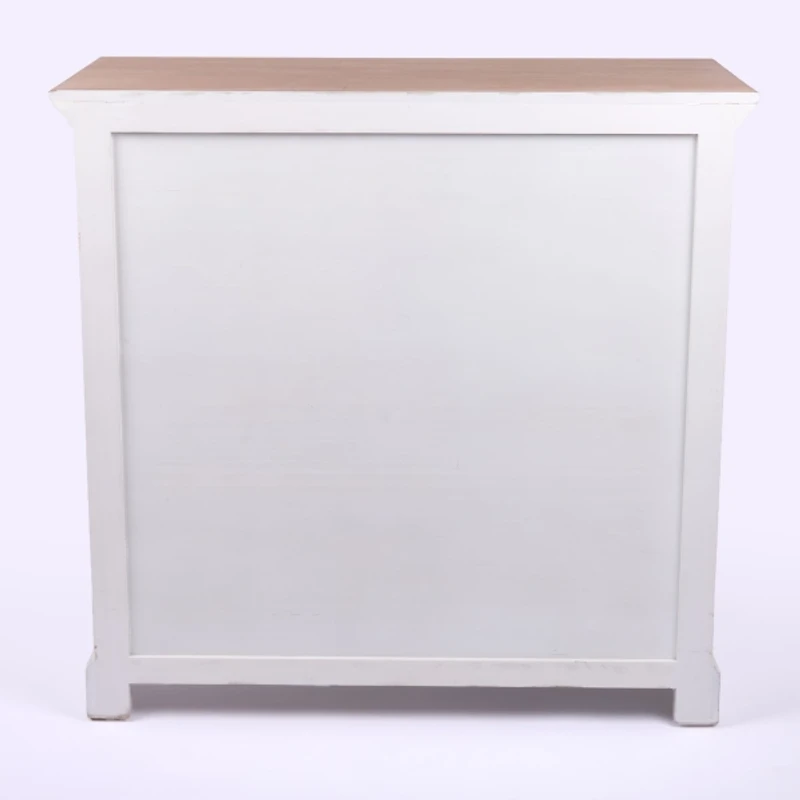Two Tone Wood Shutter Cabinet