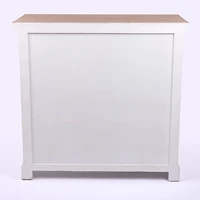 Two Tone Wood Shutter Cabinet