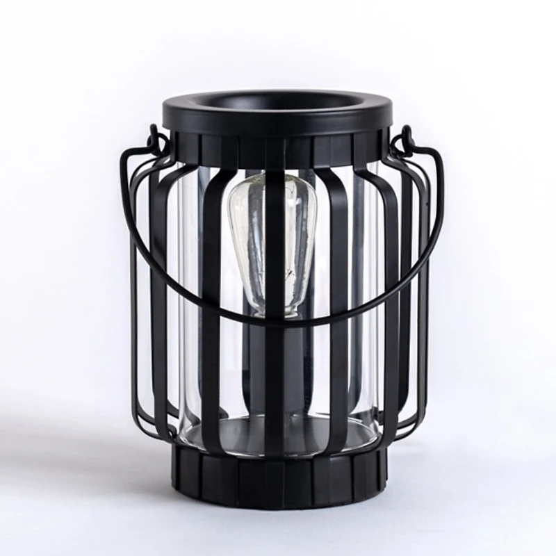 Black Edison Bulb Lantern Wax Warmer