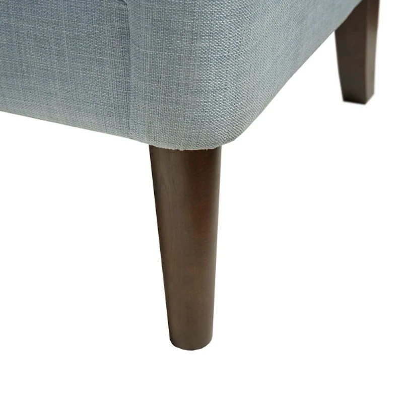Elle Tufted Dusty Blue Accent Chair