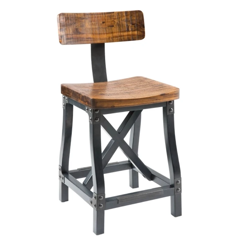 Reclaimed Wood Lancaster Counter Stool