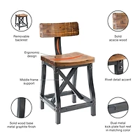 Reclaimed Wood Lancaster Counter Stool