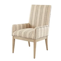 Striped High Back Regina Dining Chairs, Set of 2