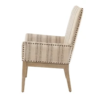 Striped High Back Regina Dining Chairs, Set of 2