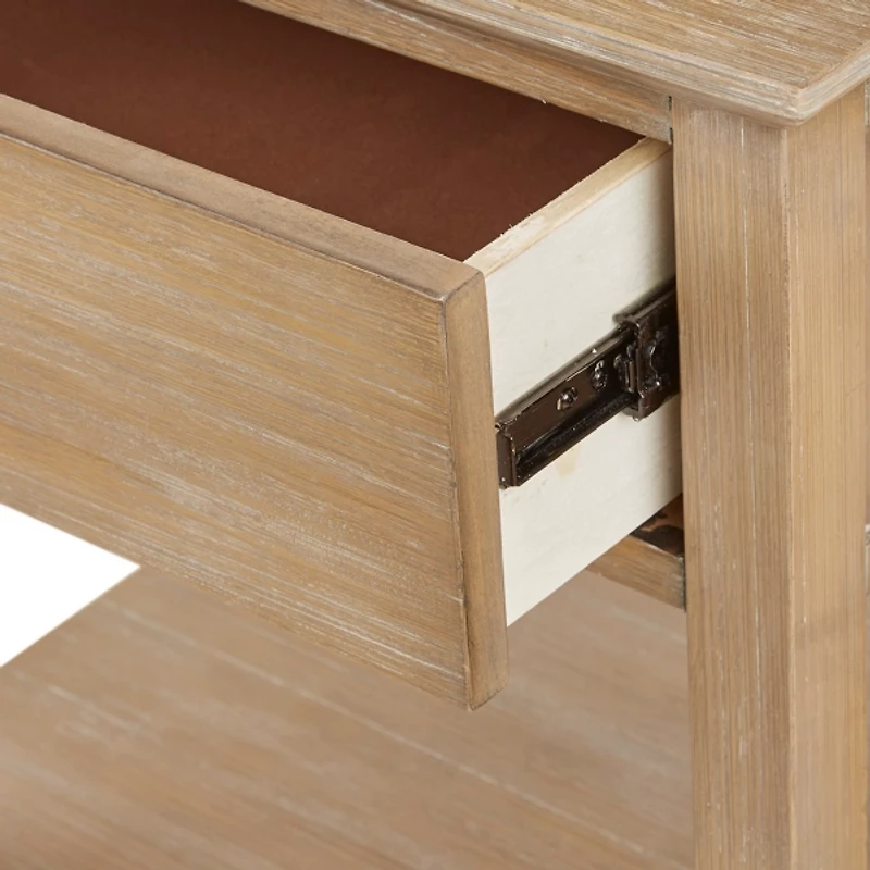 Natural Victoria 1-Drawer Nightstand