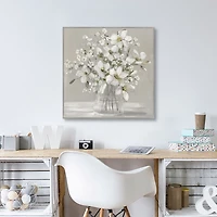 Blooming Magnolias Framed Canvas Art Print