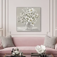 Blooming Magnolias Framed Canvas Art Print