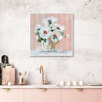 Soft Petal Elegance Framed Canvas Art Print