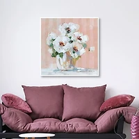 Soft Petal Elegance Framed Canvas Art Print