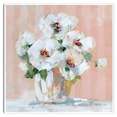 Soft Petal Elegance Framed Canvas Art Print